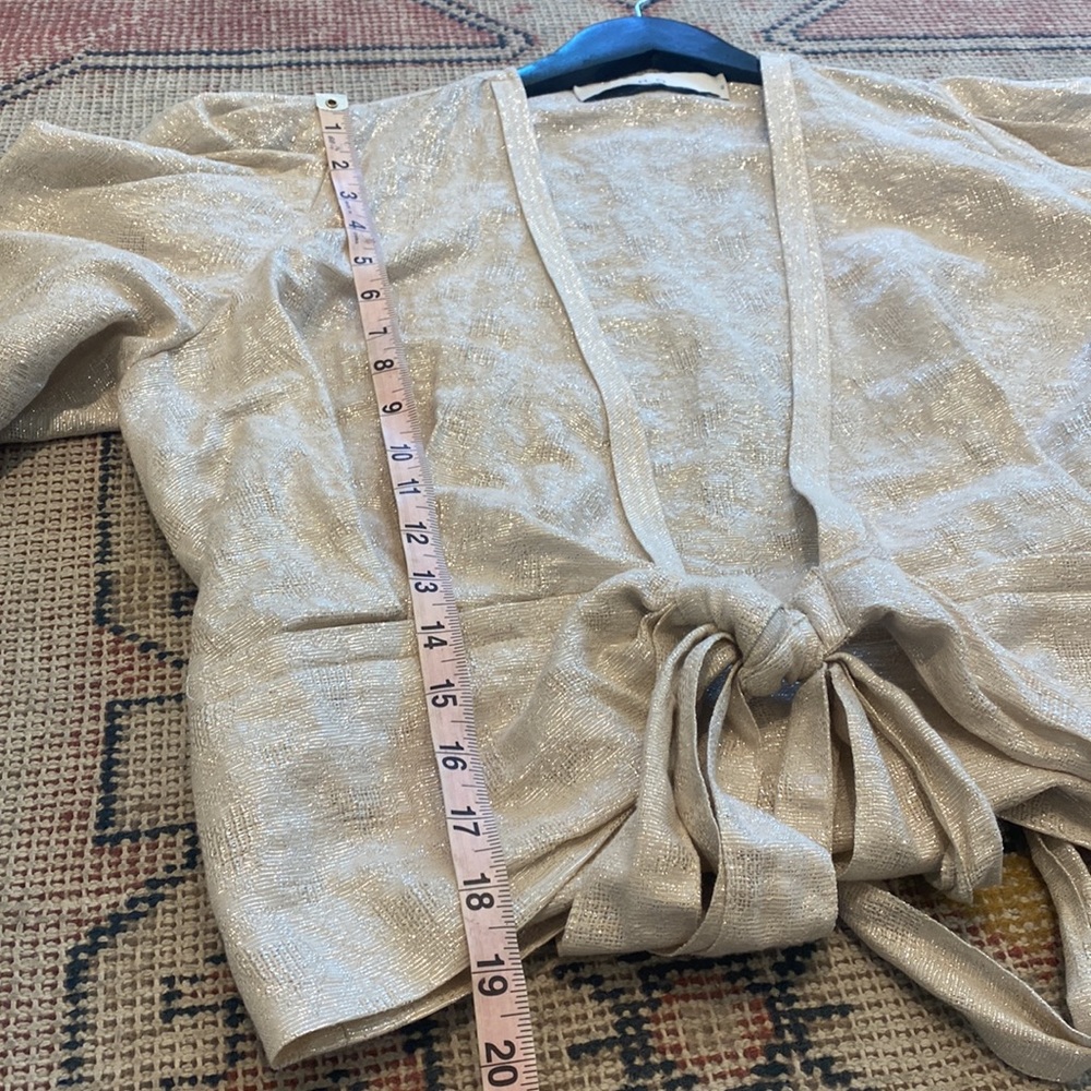 IRO Paris Hawtin Linen-Blend Top size 40 - Picture 4 of 6